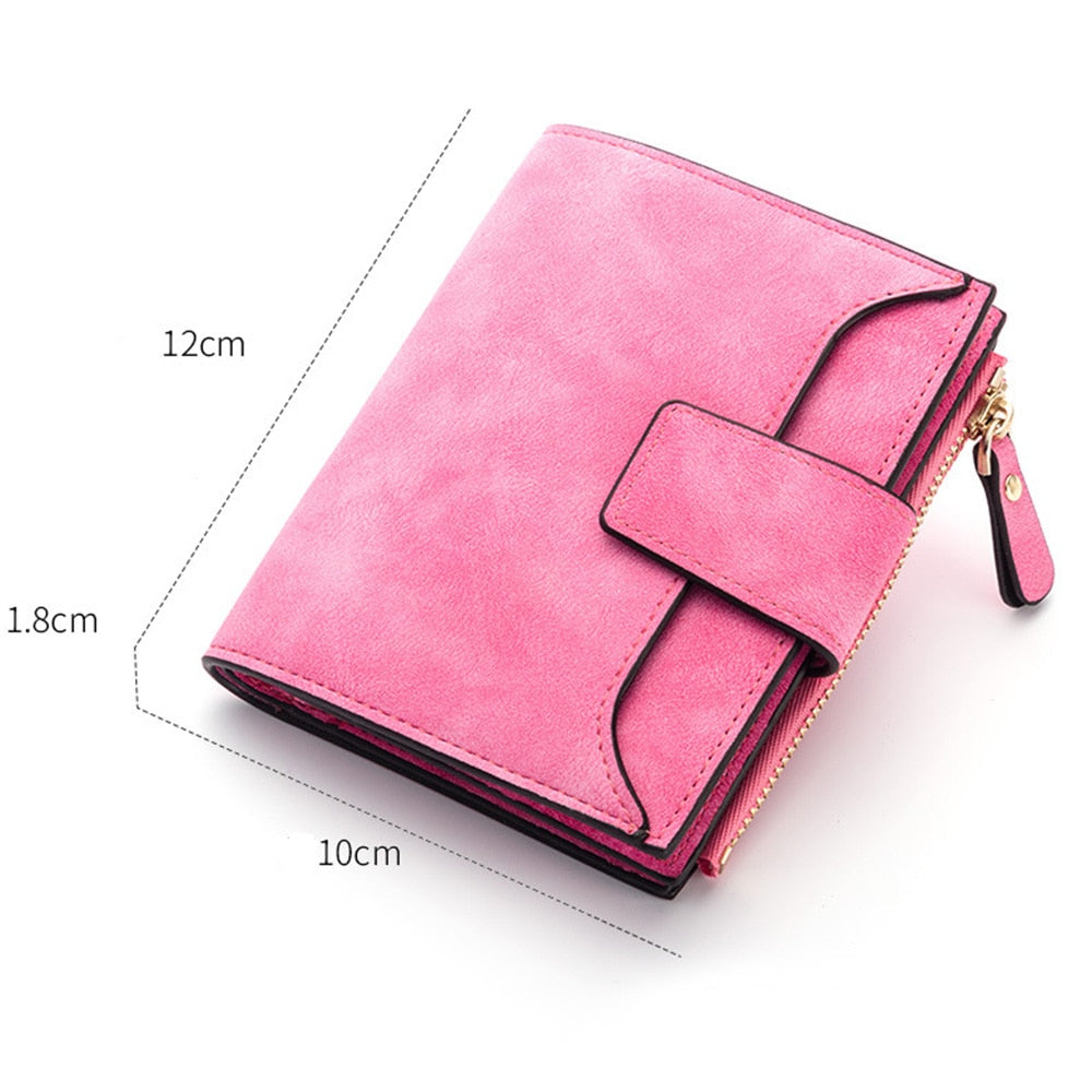 Name Engraving PU Leather Quality Female Wallet