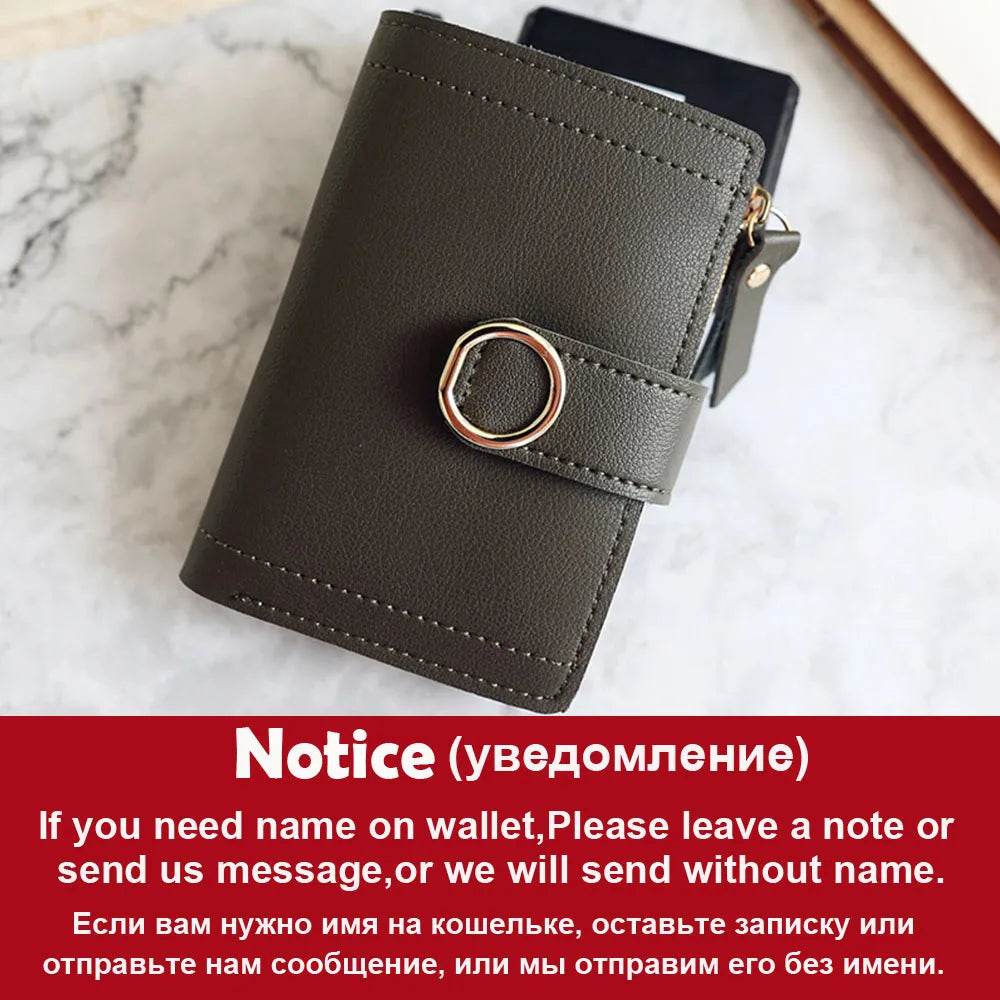 Short Name Customized Fashion Simple Cute Wallets