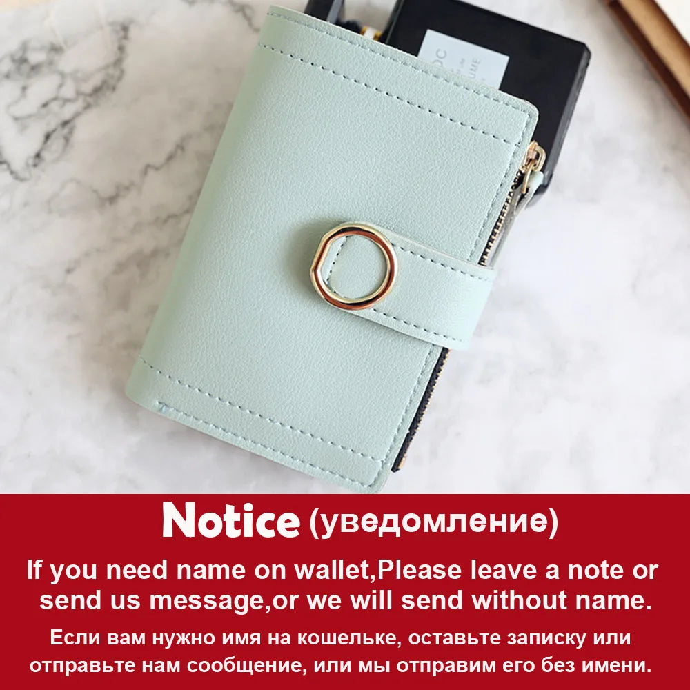 Short Name Customized Fashion Simple Cute Wallets