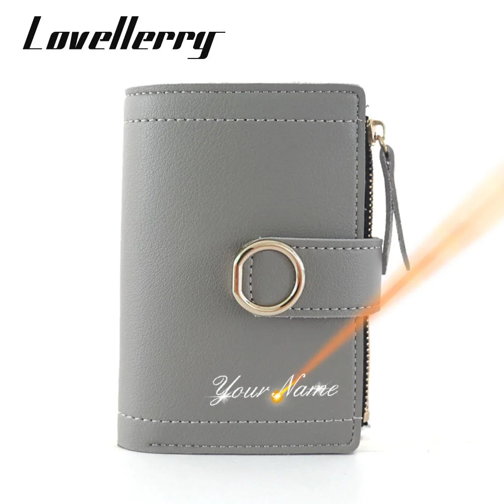 Short Name Customized Fashion Simple Cute Wallets