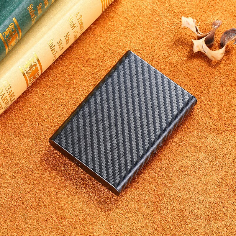 Carbon Fiber Metal Plastic Card Holders Travel Wallet