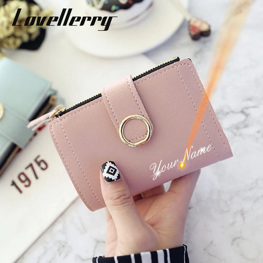 Short Name Customized Fashion Simple Cute Wallets