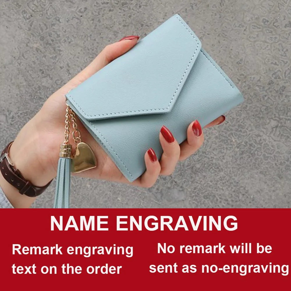 Name Customized Mini Cute Tassel Pendant Wallets