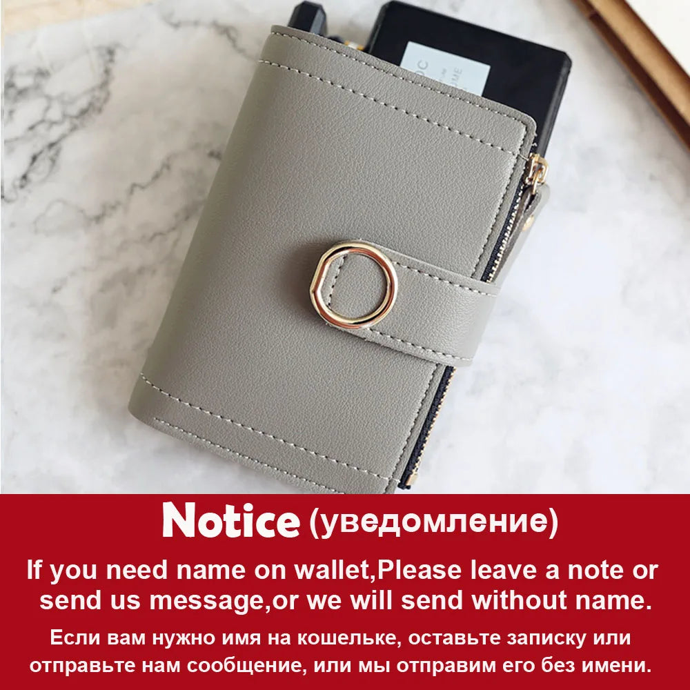 Short Name Customized Fashion Simple Cute Wallets