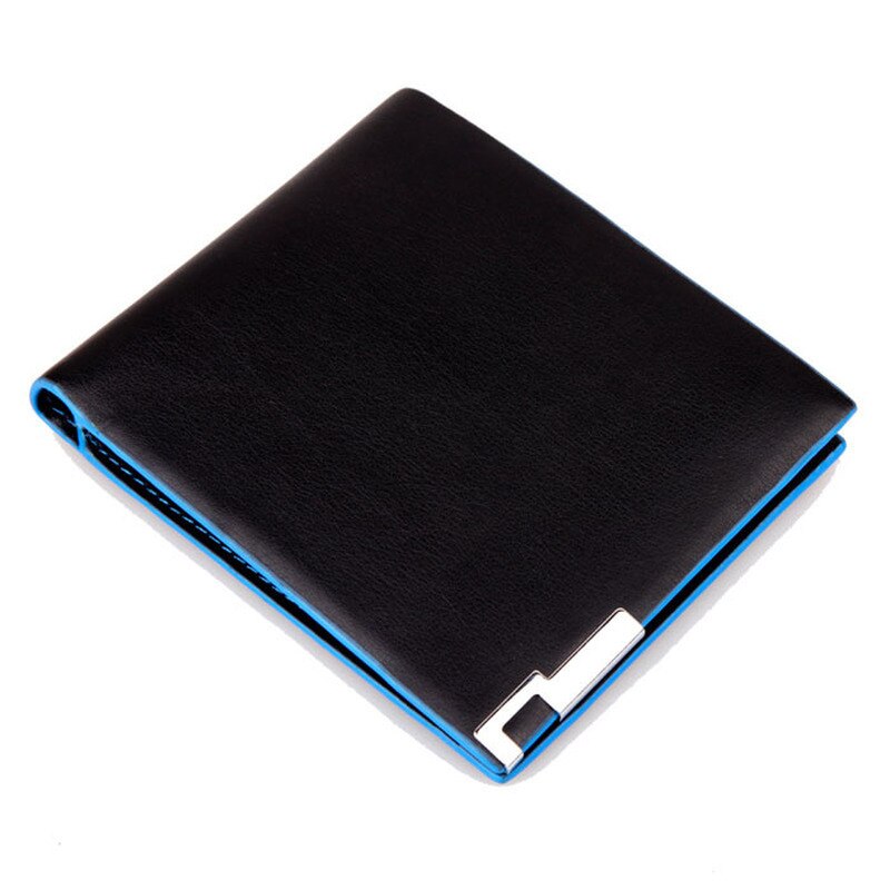 Simple Design Bifold Business Leather Wallet