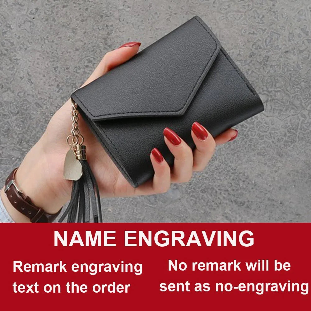 Name Customized Mini Cute Tassel Pendant Wallets