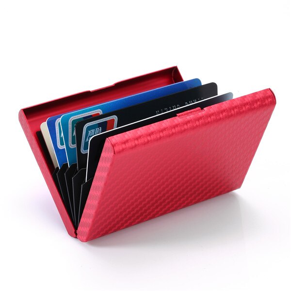 Carbon Fiber Metal Plastic Card Holders Travel Wallet