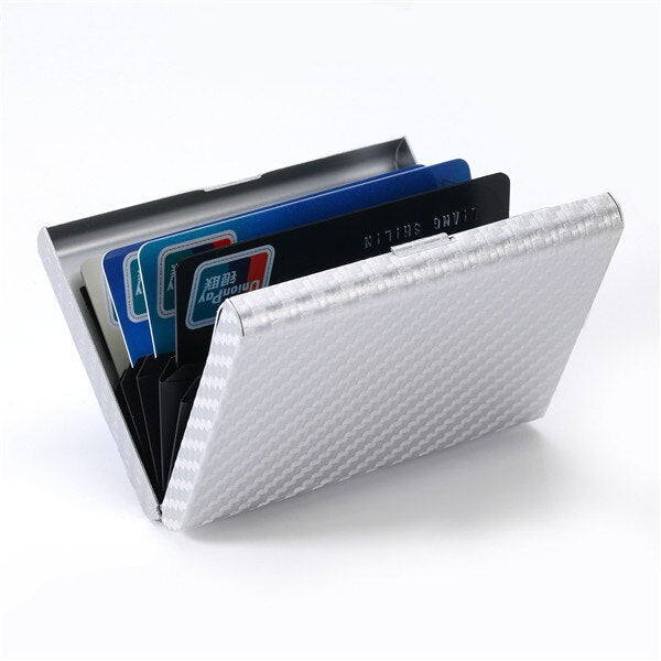 Carbon Fiber Metal Plastic Card Holders Travel Wallet