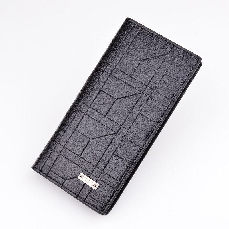 Long Fashion Embossed Vertical Open Suit Large Capacity Wallet