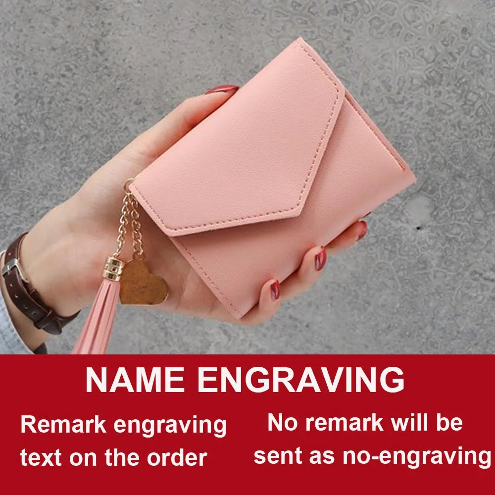Name Customized Mini Cute Tassel Pendant Wallets