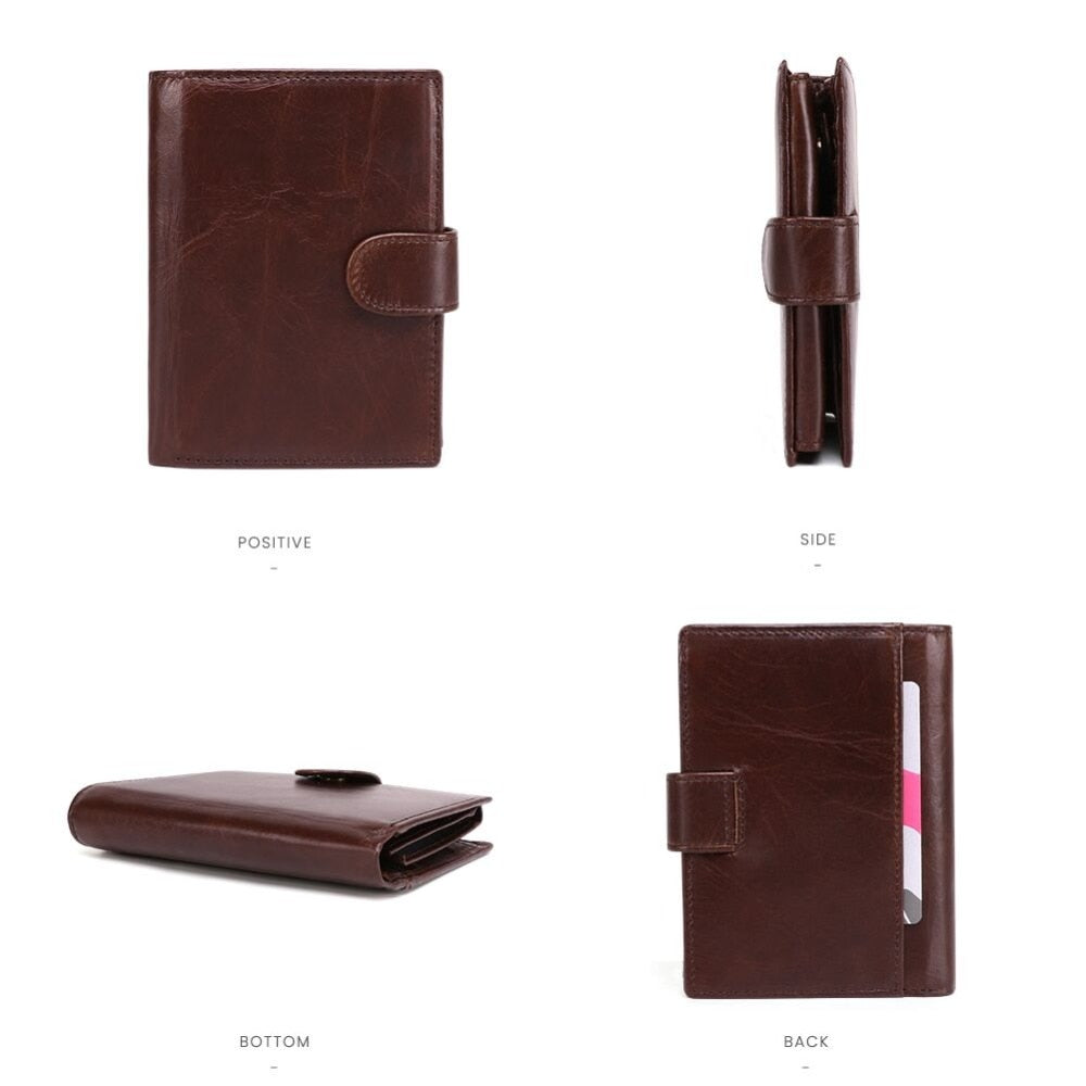 Horse Genuine Leather Card Id Holder Wallet