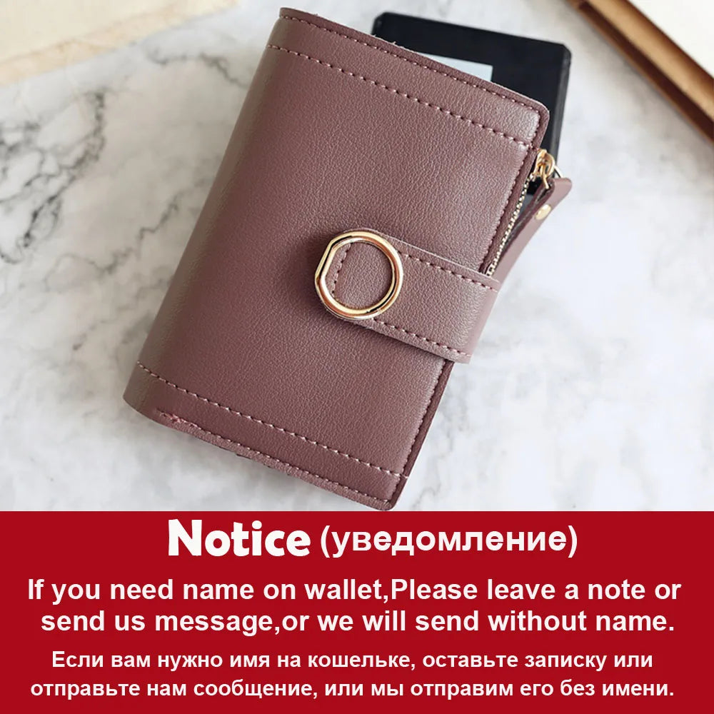 Short Name Customized Fashion Simple Cute Wallets