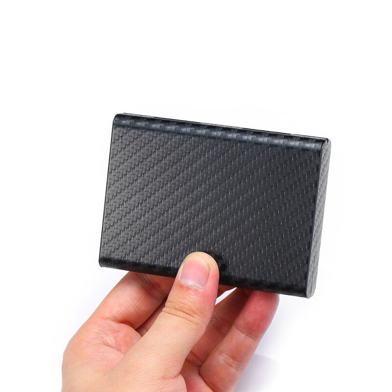 Carbon Fiber Metal Plastic Card Holders Travel Wallet