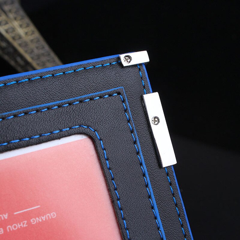 Simple Design Bifold Business Leather Wallet