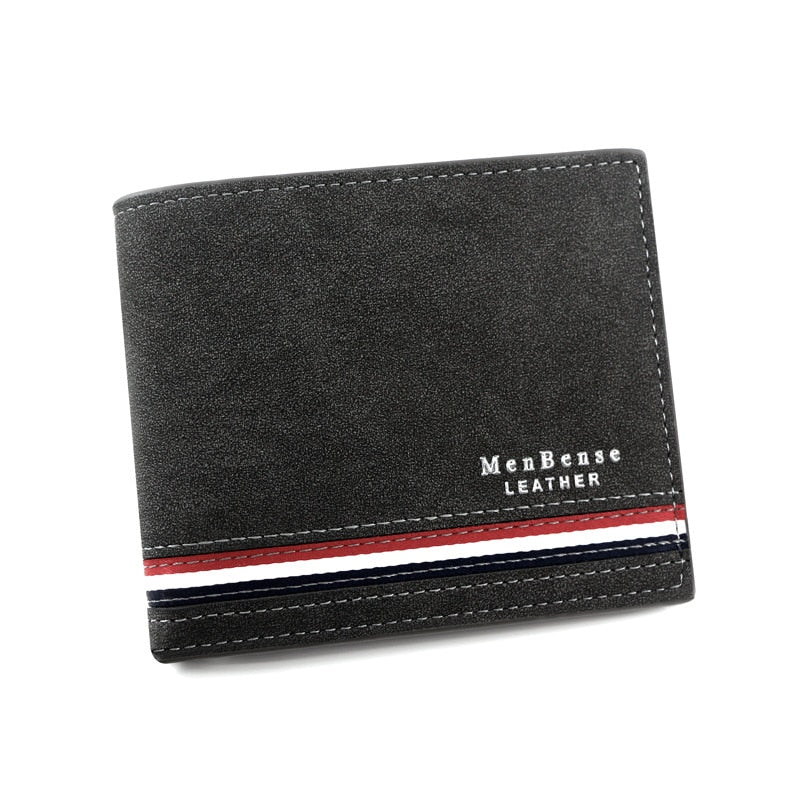 Name Engraved Luxury Stripe Slim Card Holder