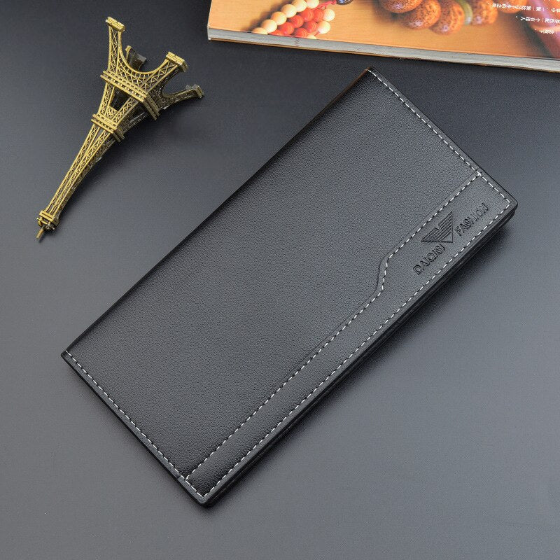 Fashion PU Leather Long Business Multi-card Wallet