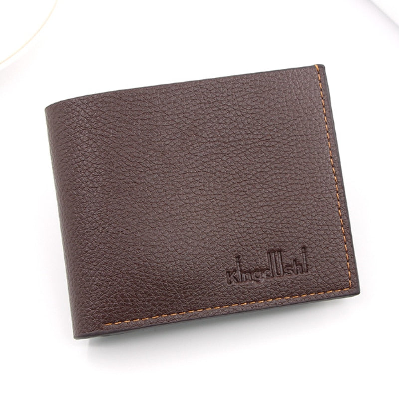 Solid Leather Fashion Retro Business Wallet