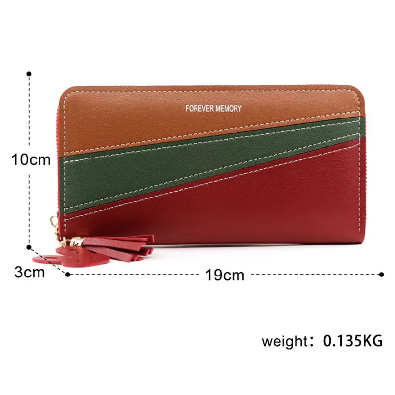 Long Cute Fashion Multifunctional Clutch Name Engraving Wallet