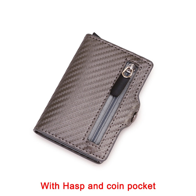 Business Carbon Fiber Rfid Card Holder Wallets