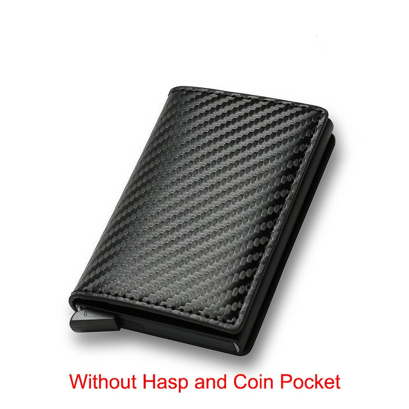 Business Carbon Fiber Rfid Card Holder Wallets