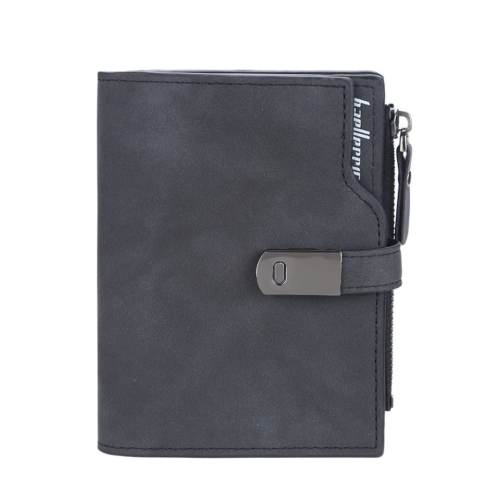 Name Engraving Magnetic Buckle Top Quality Wallet