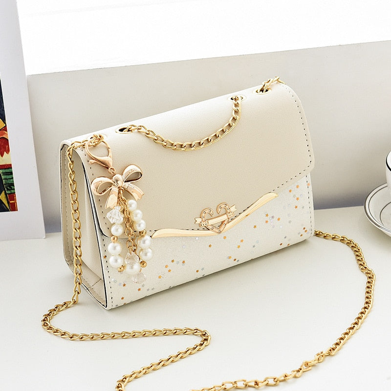 Rhinestone Clutch Square Shoulder Bag