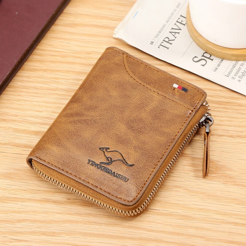 Fashion Vintage Kangaroo Label Card Holder Wallet