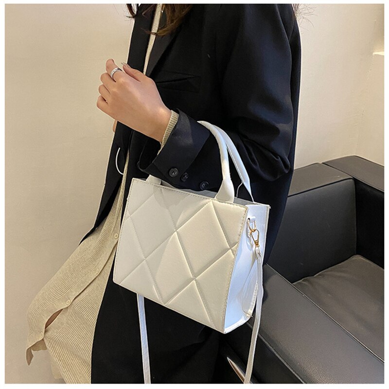 Fashion PU Leather Simple Designer Flap Crossbody Purse