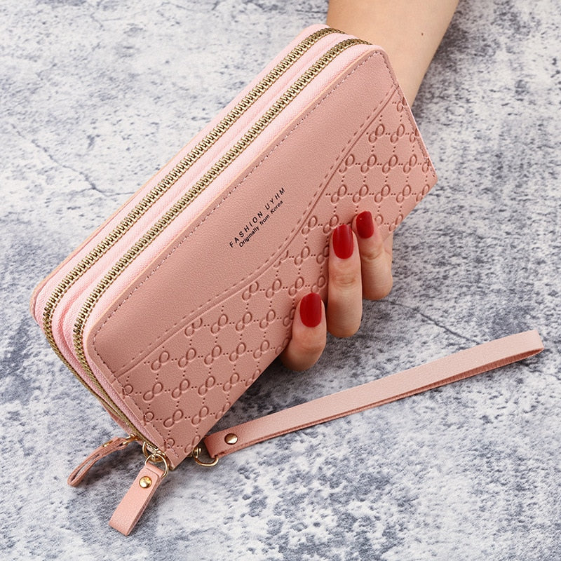 Simple Pu Leather Tassel Coin Card Holder Wallet