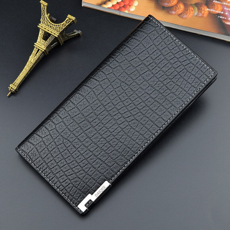 Fashion PU Leather Long Business Multi-card Wallet