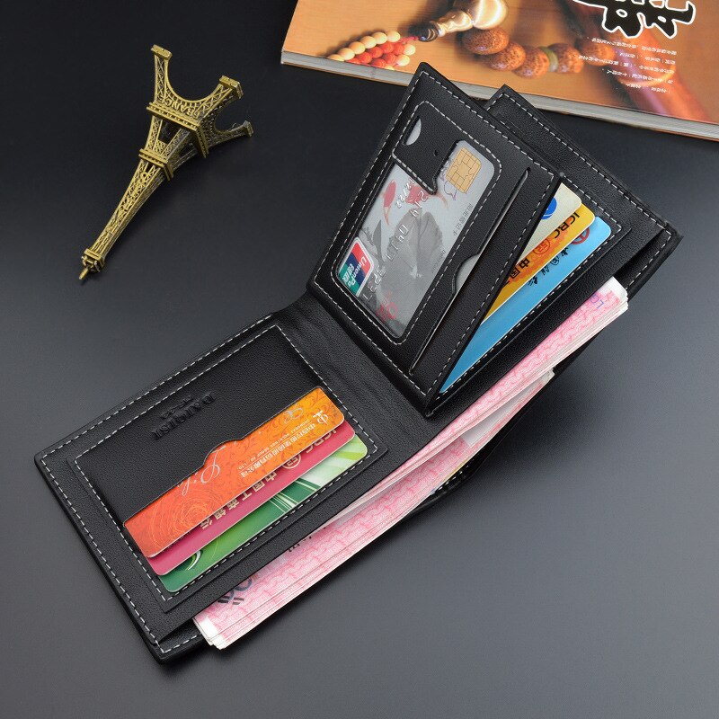 New Fashion Casual Leather Thin Soft Tri-fold Wallet