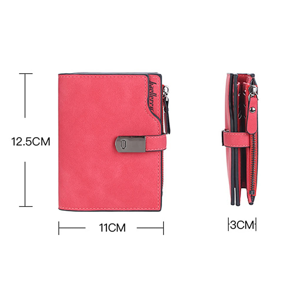Name Engraving Magnetic Buckle Top Quality Wallet