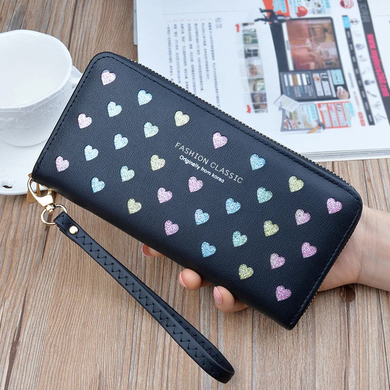 Brand Clutch Slim Uneven Leather Wallets