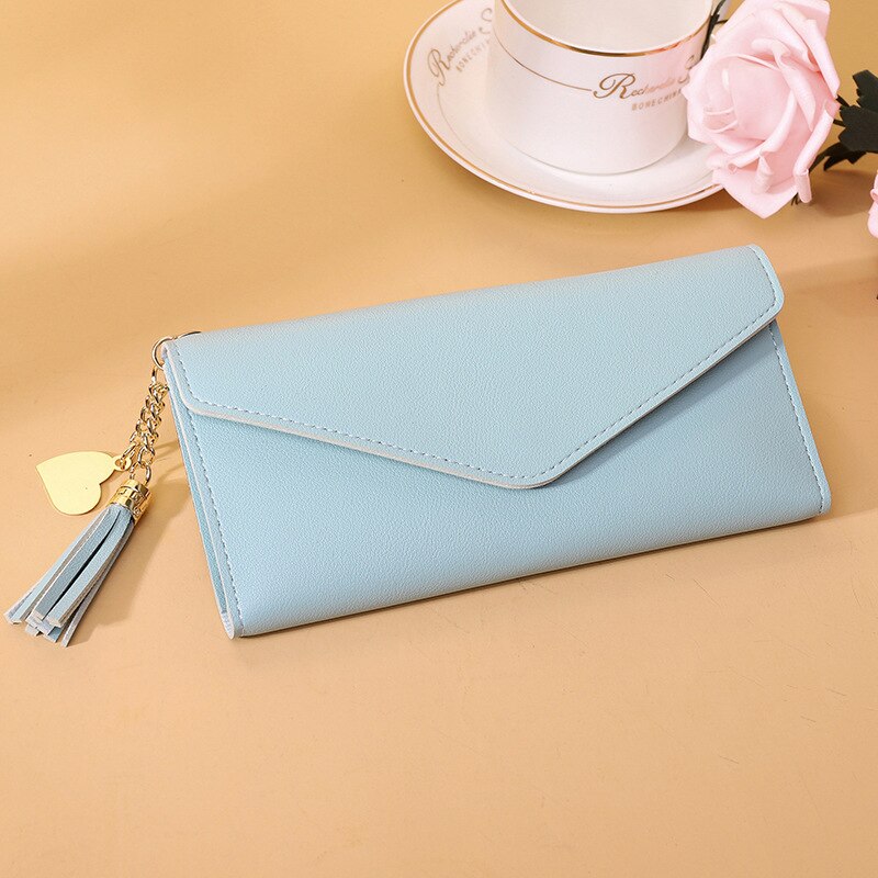 Long Section Clutch Soft PU Leather Wallet