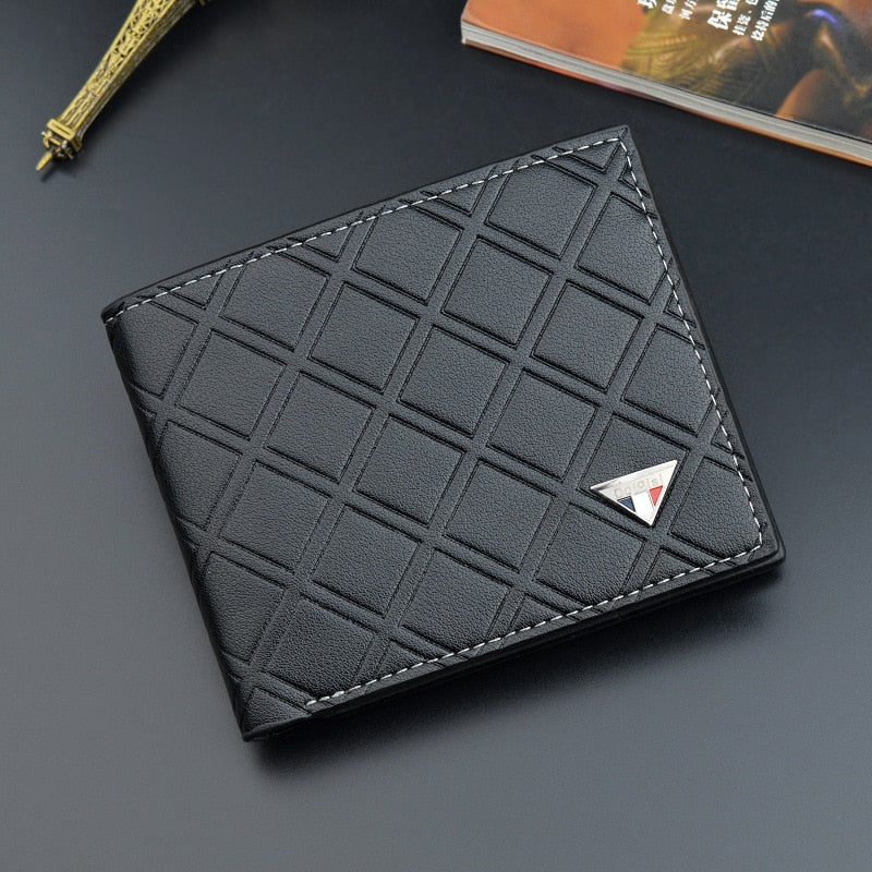 New Fashion Casual Leather Thin Soft Tri-fold Wallet