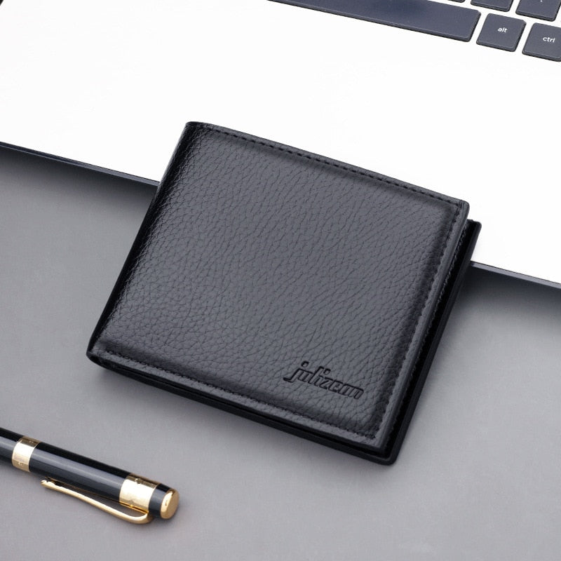 Business PU Synthetic Leather ID Cards Holder Wallet