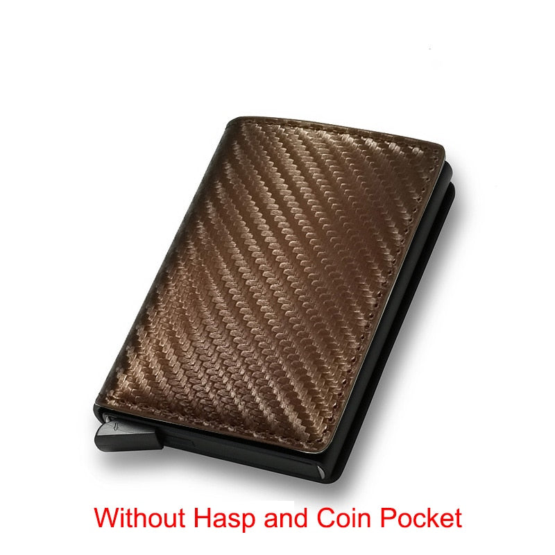 Business Carbon Fiber Rfid Card Holder Wallets