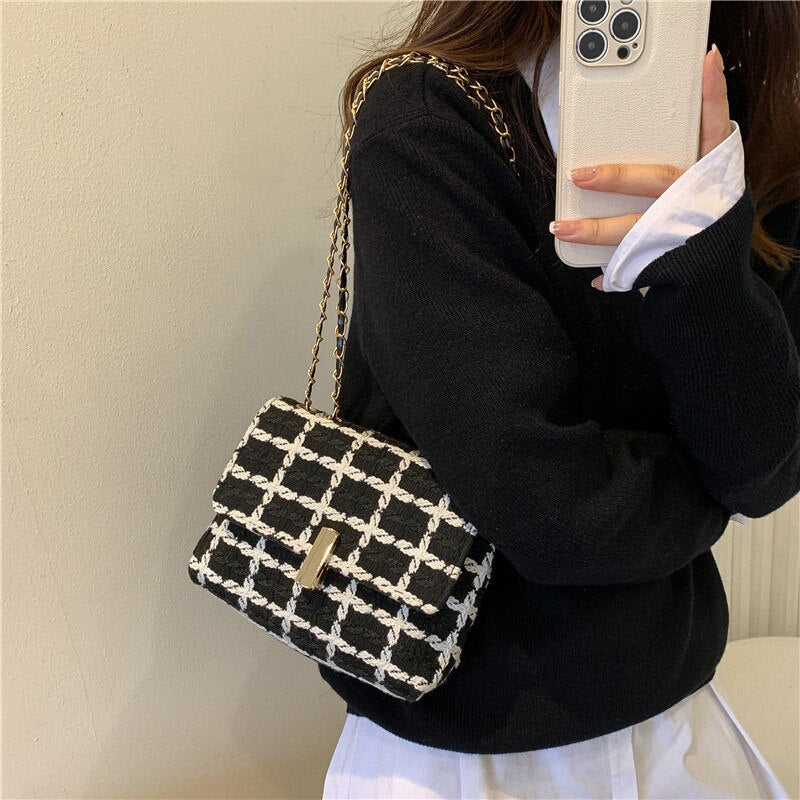 Autumn Winter Vintage Flap Shoulder Bag