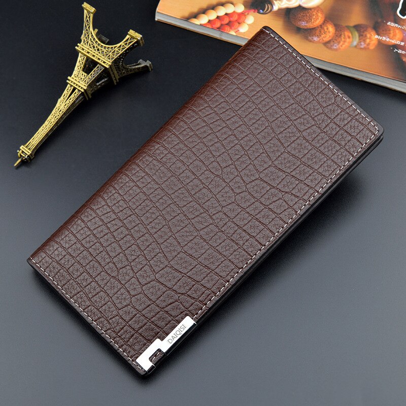 Fashion PU Leather Long Business Multi-card Wallet