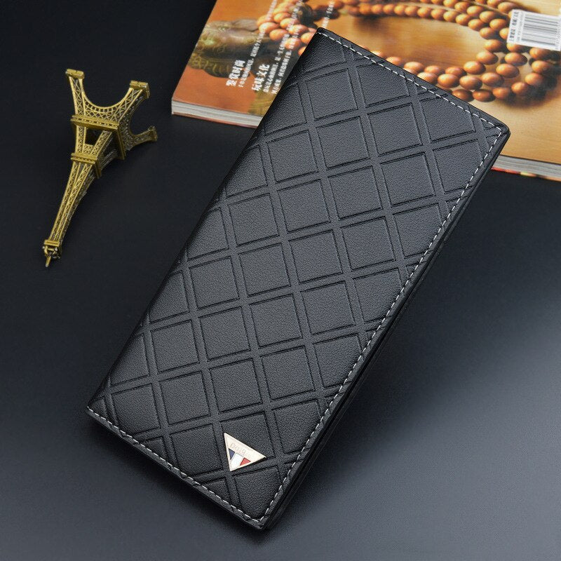 Fashion PU Leather Long Business Multi-card Wallet