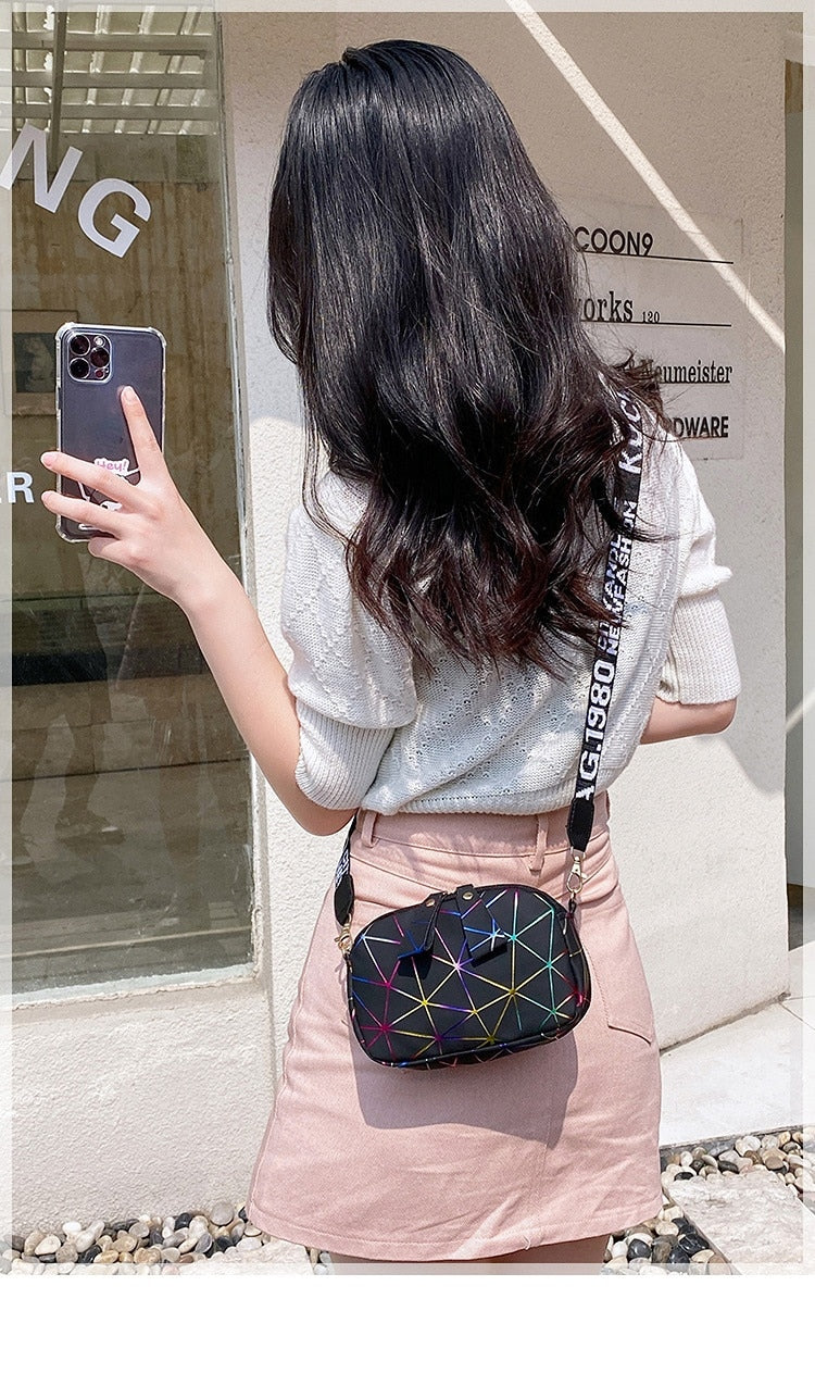 Marble Design PU Leather Shoulder Messenger Bag