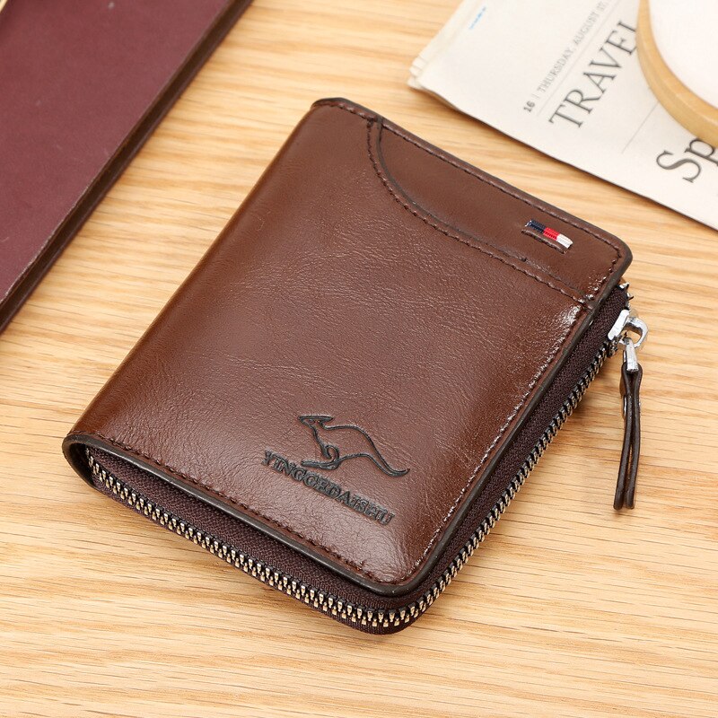 Fashion Vintage Kangaroo Label Card Holder Wallet