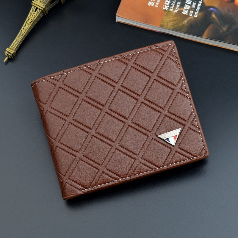 New Fashion Casual Leather Thin Soft Tri-fold Wallet