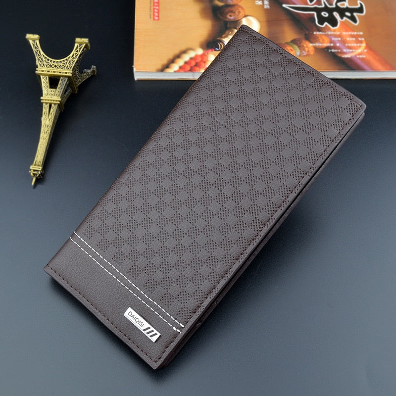 Fashion PU Leather Long Business Multi-card Wallet