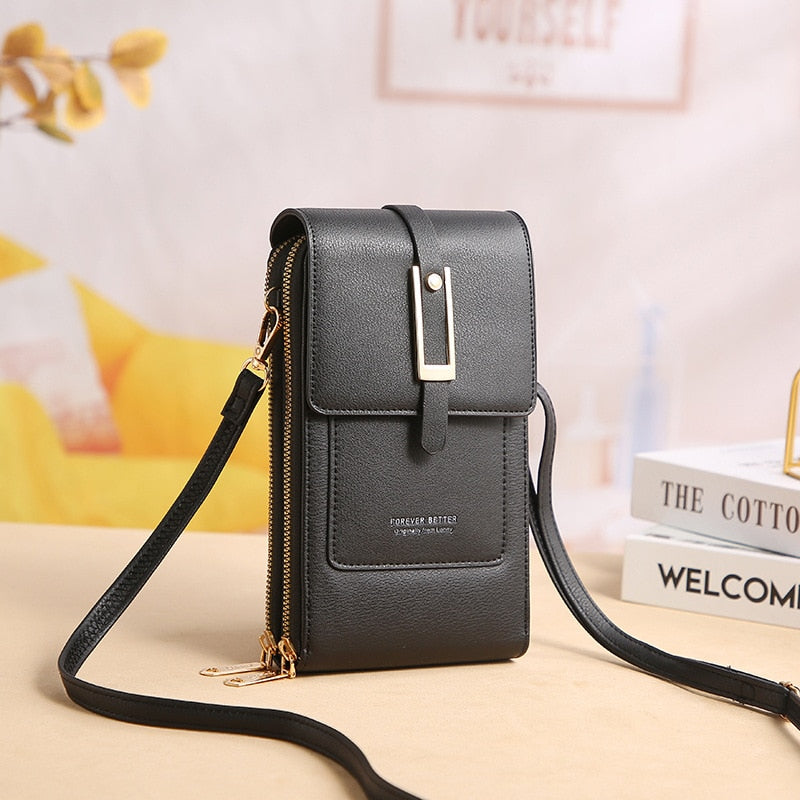 Touch Screen PU Leather Cell Phone Bags