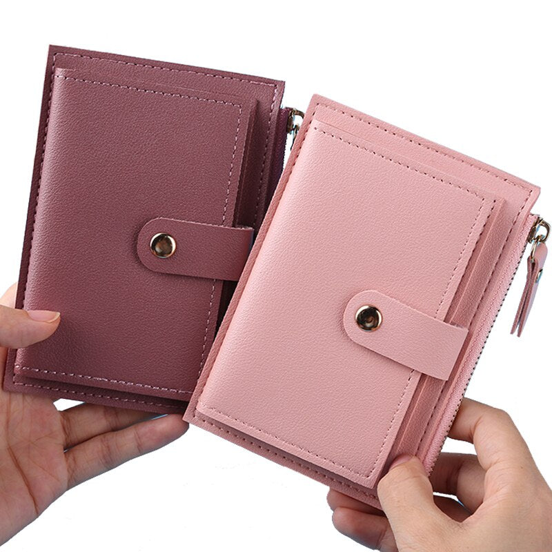 Mini Hasp Solid Heart Multi-Cards Holder Wallet