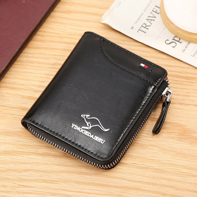 Fashion Vintage Kangaroo Label Card Holder Wallet