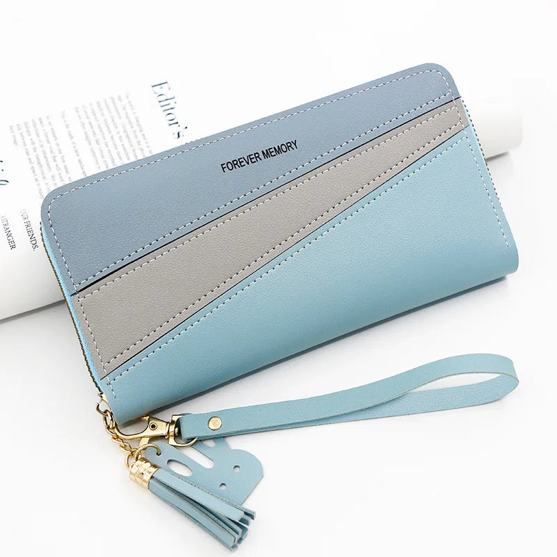 Long Cute Fashion Multifunctional Clutch Name Engraving Wallet
