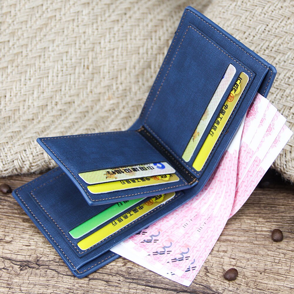 Solid Leather Fashion Retro Business Wallet