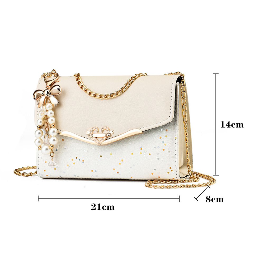 Rhinestone Clutch Square Shoulder Bag